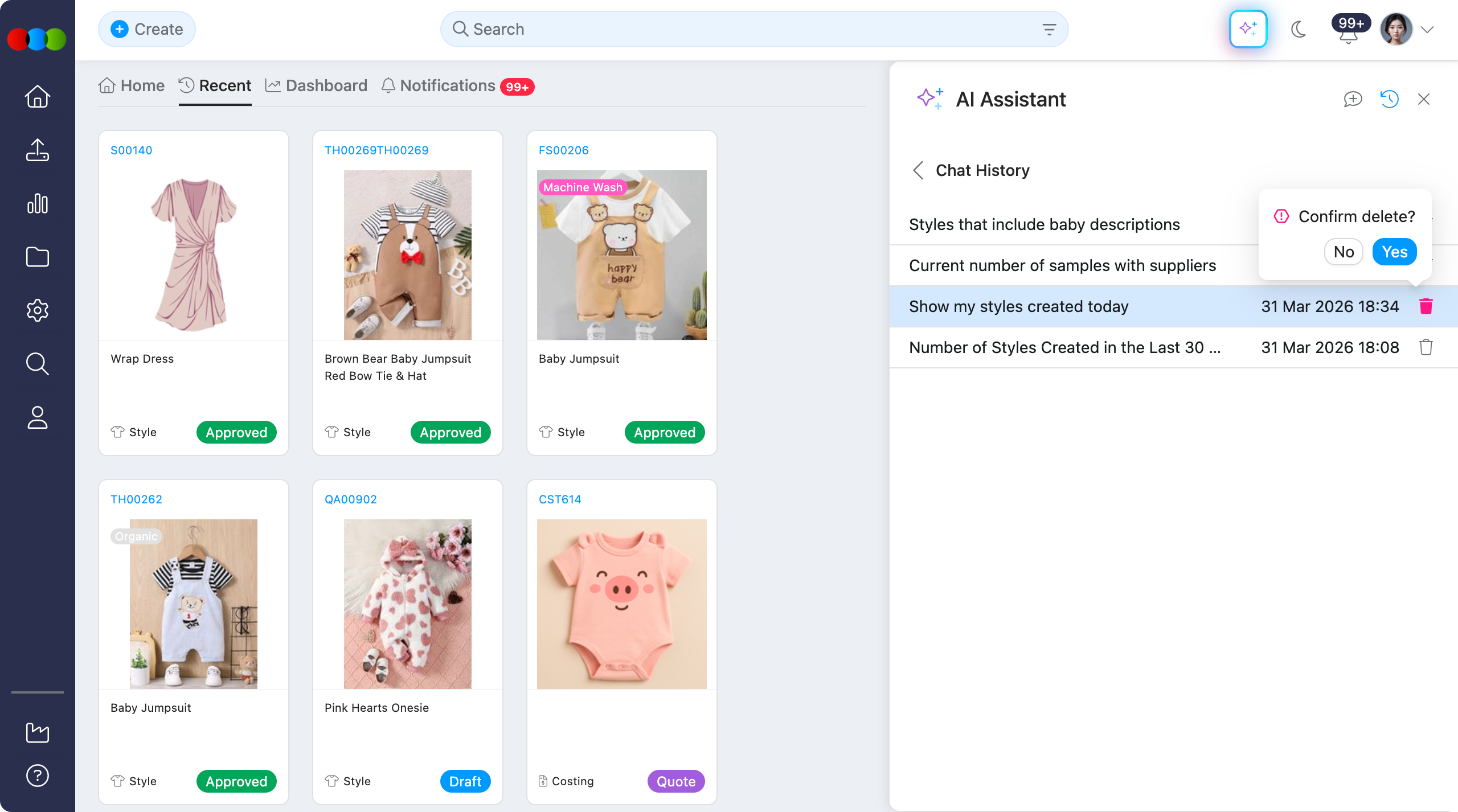 Chatbot History Delete