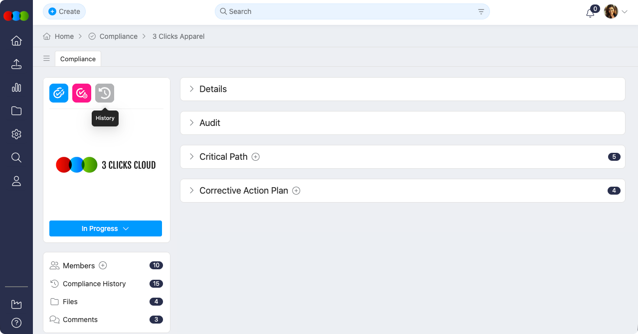 Compliance History Log