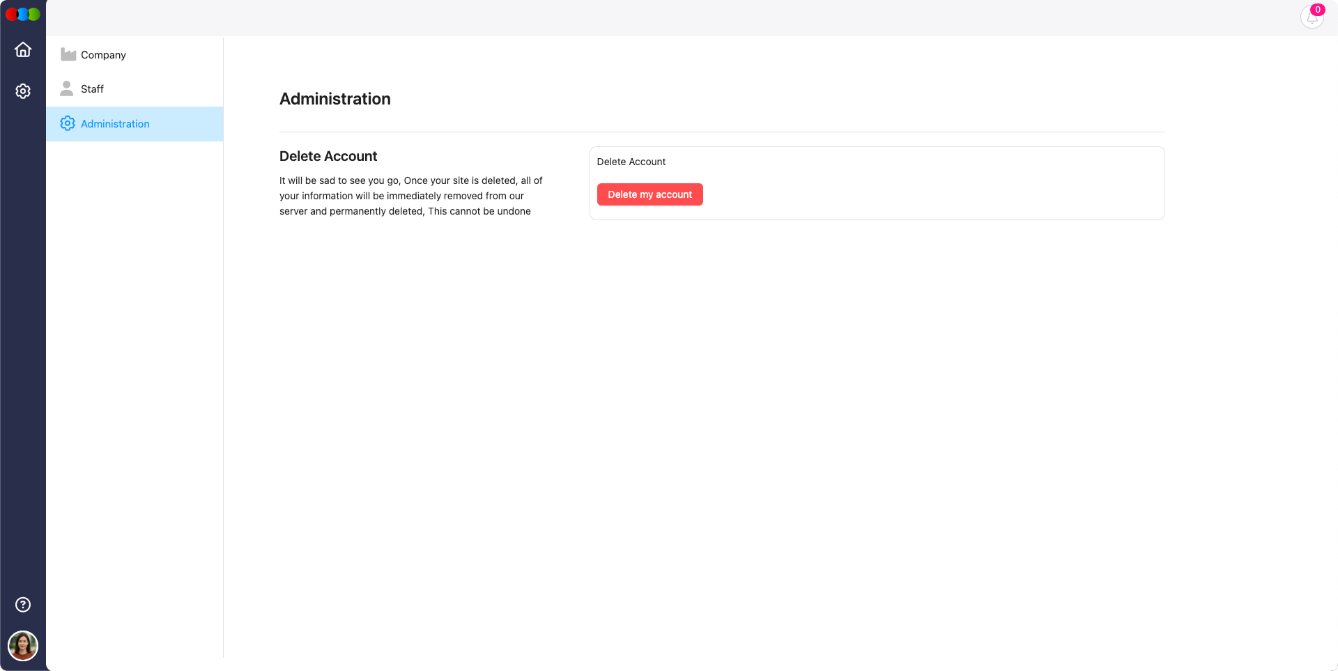 Customer Portal Admin
