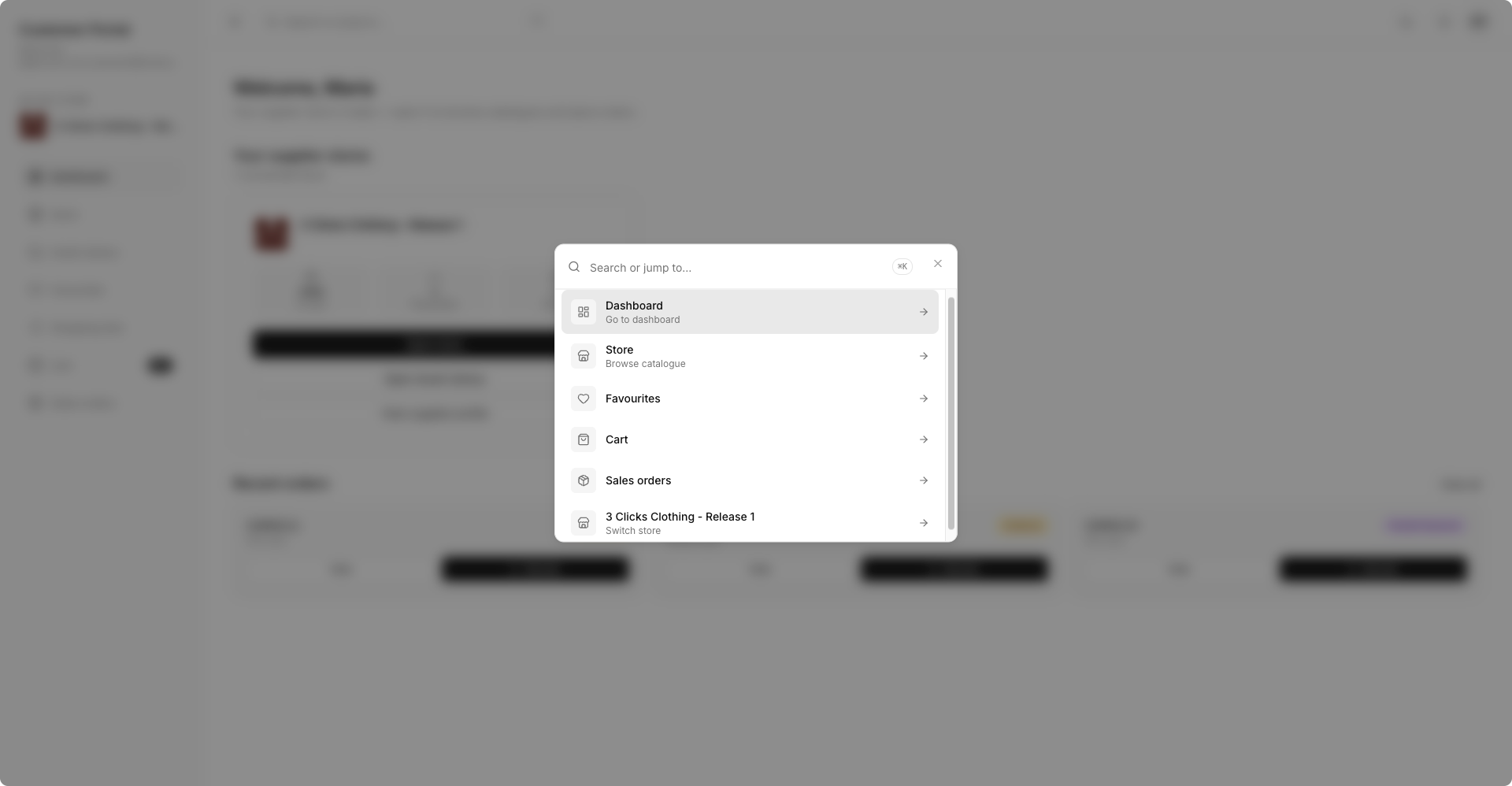 Customer Portal Search