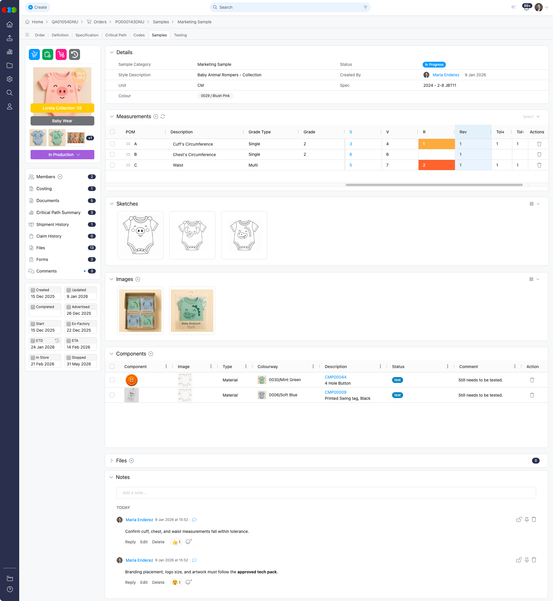Edit Sample Report View