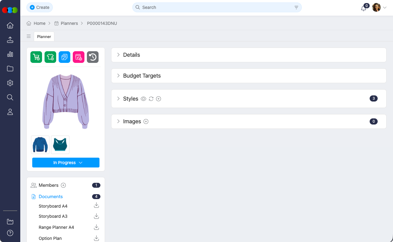 Planner > Documents > Option Plan