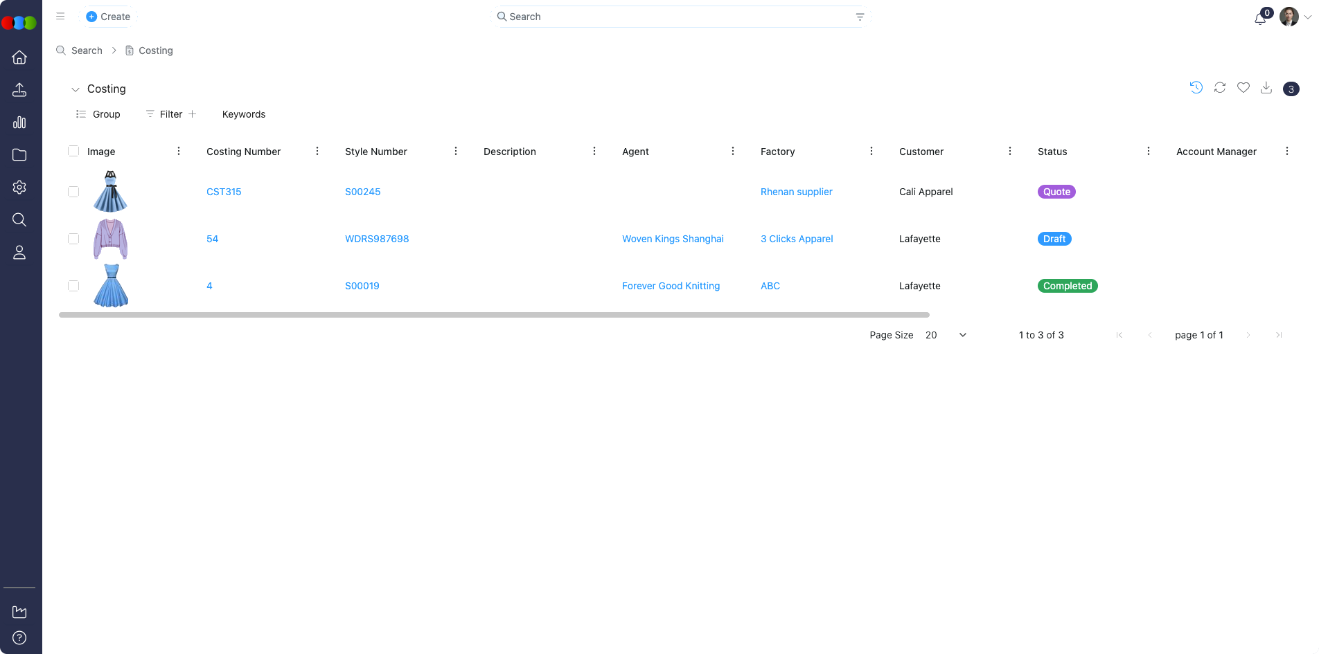 Search Filter Keywords