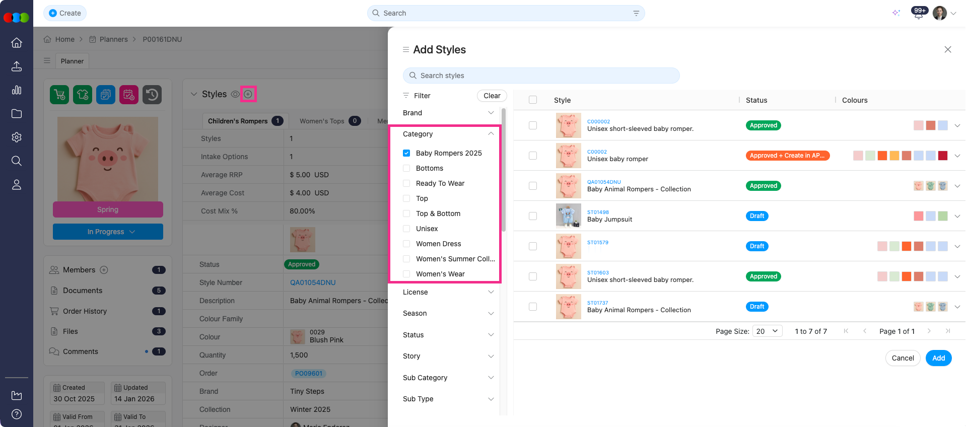 Add Styles > Filters