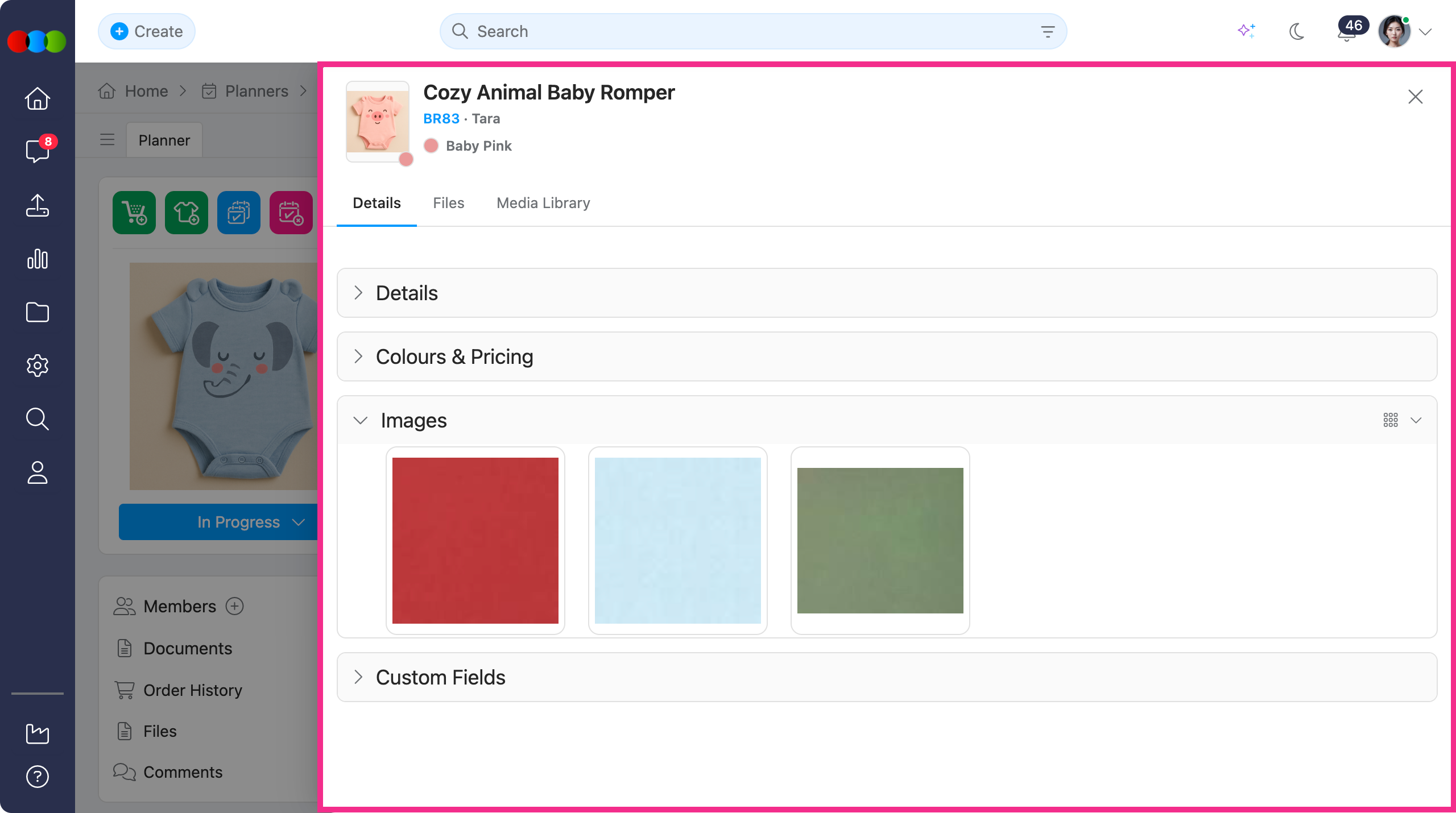 Planner > Styles > Image Only View > Quick View pop-up