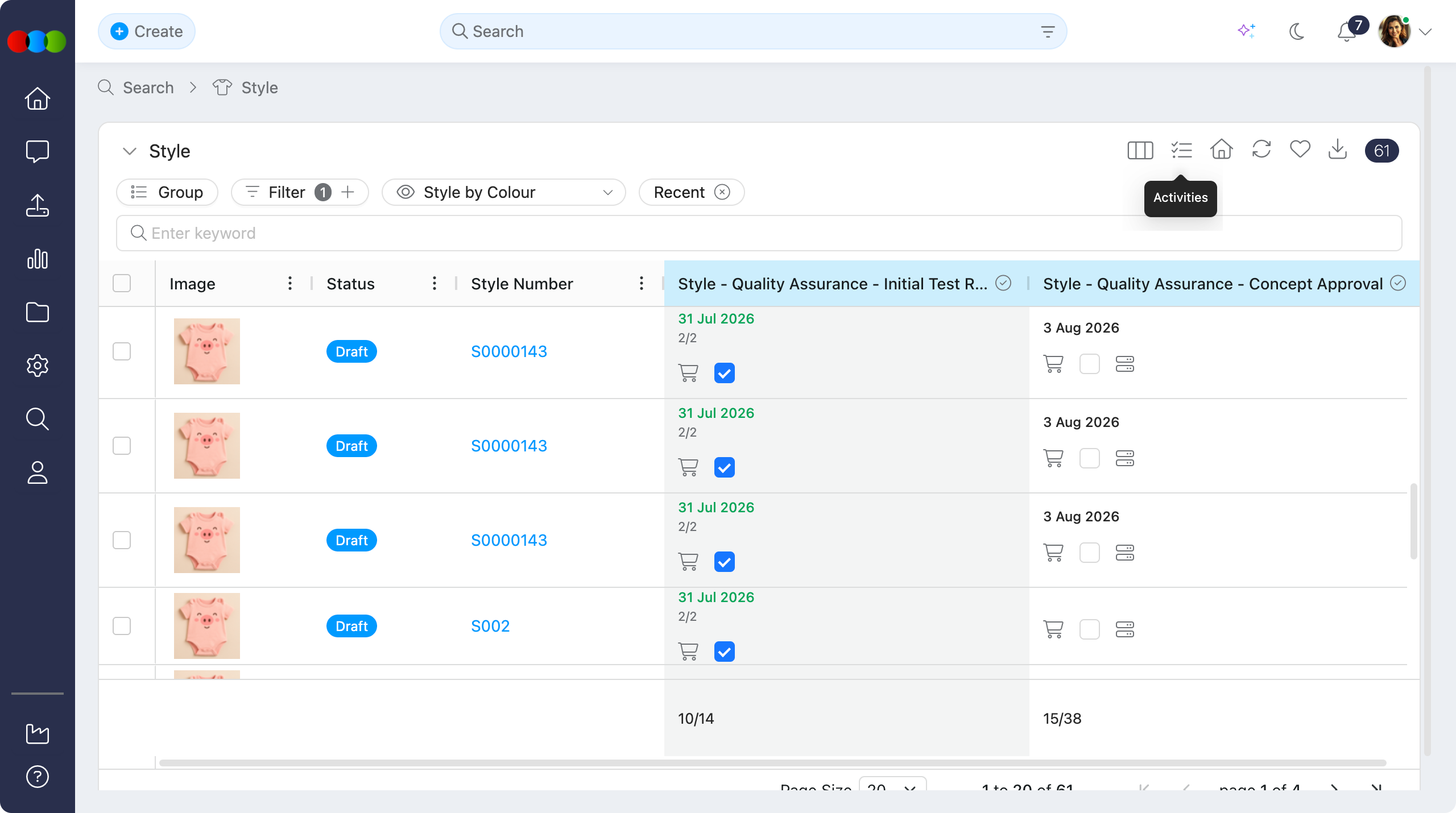 Style Search › Critical Path Activities