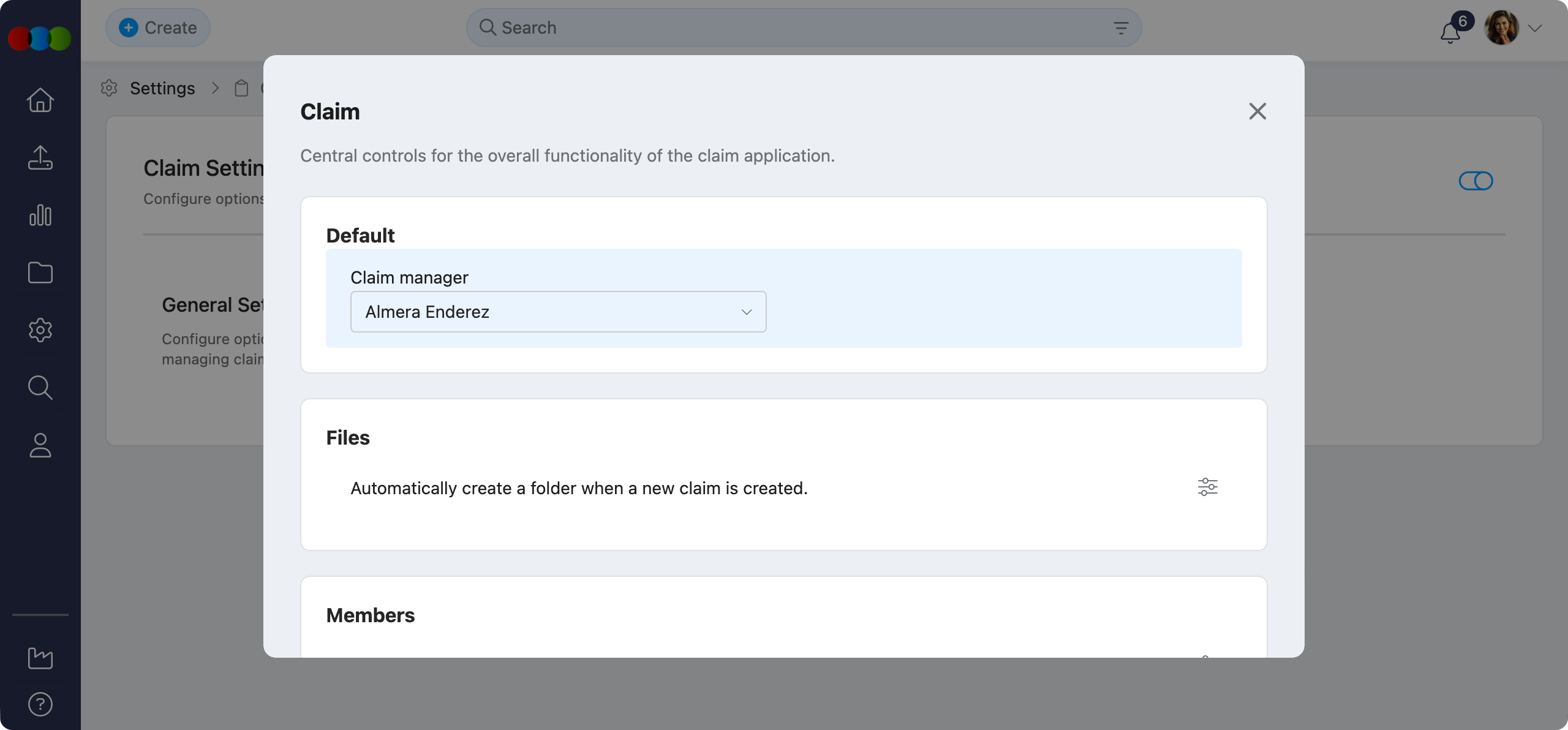 Default Claim Manager