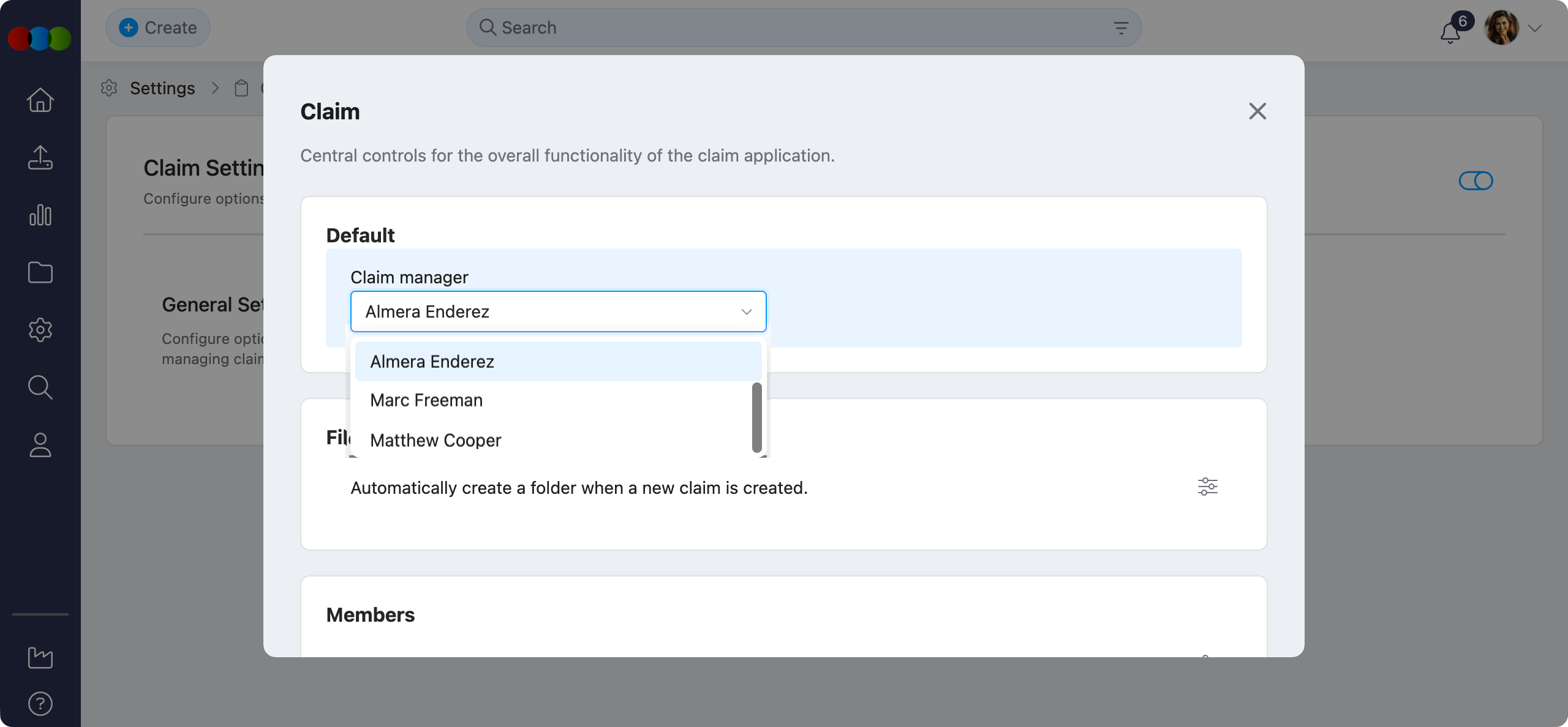 Default Claim Manager