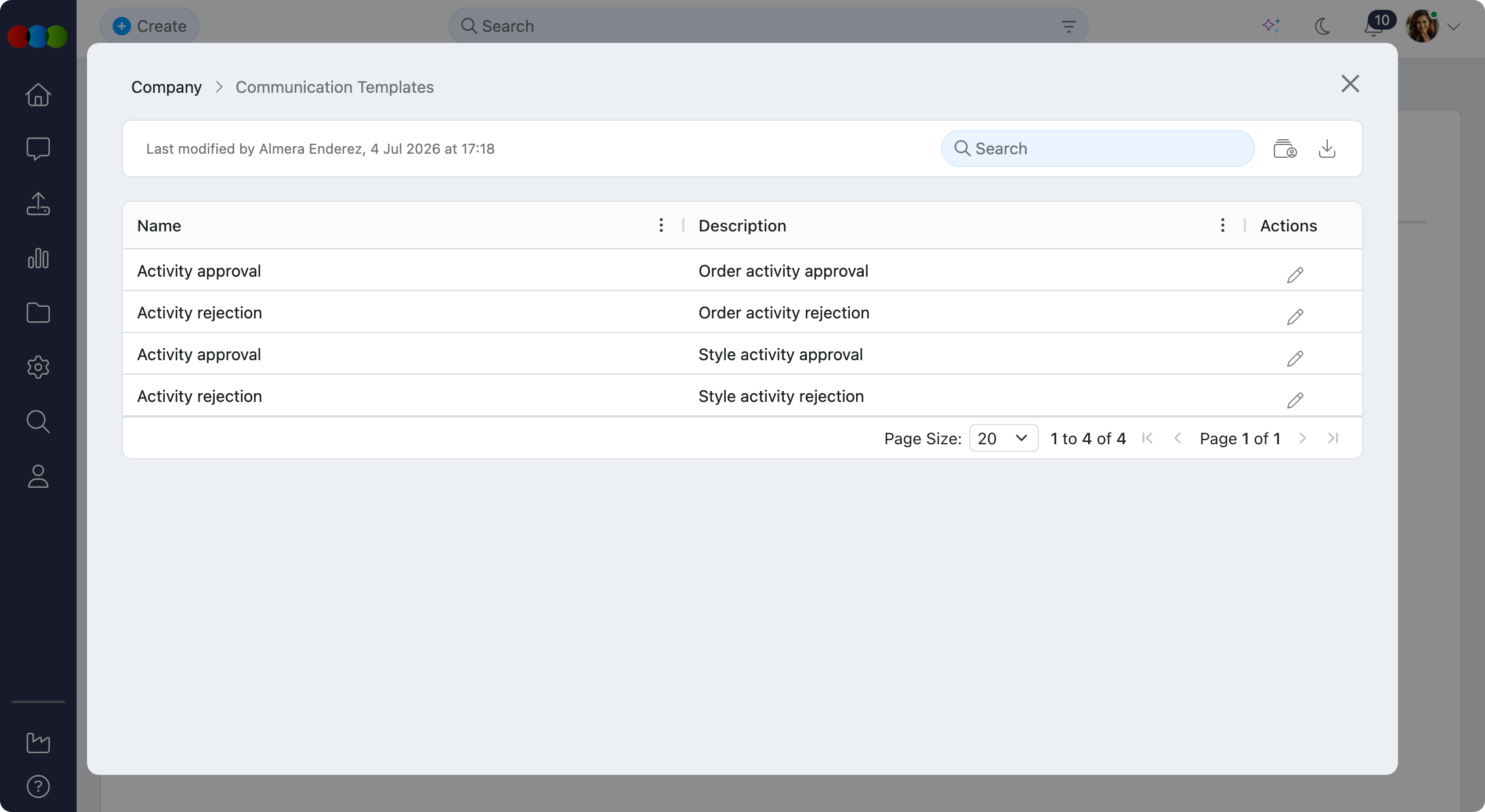 Communication Templates Overview