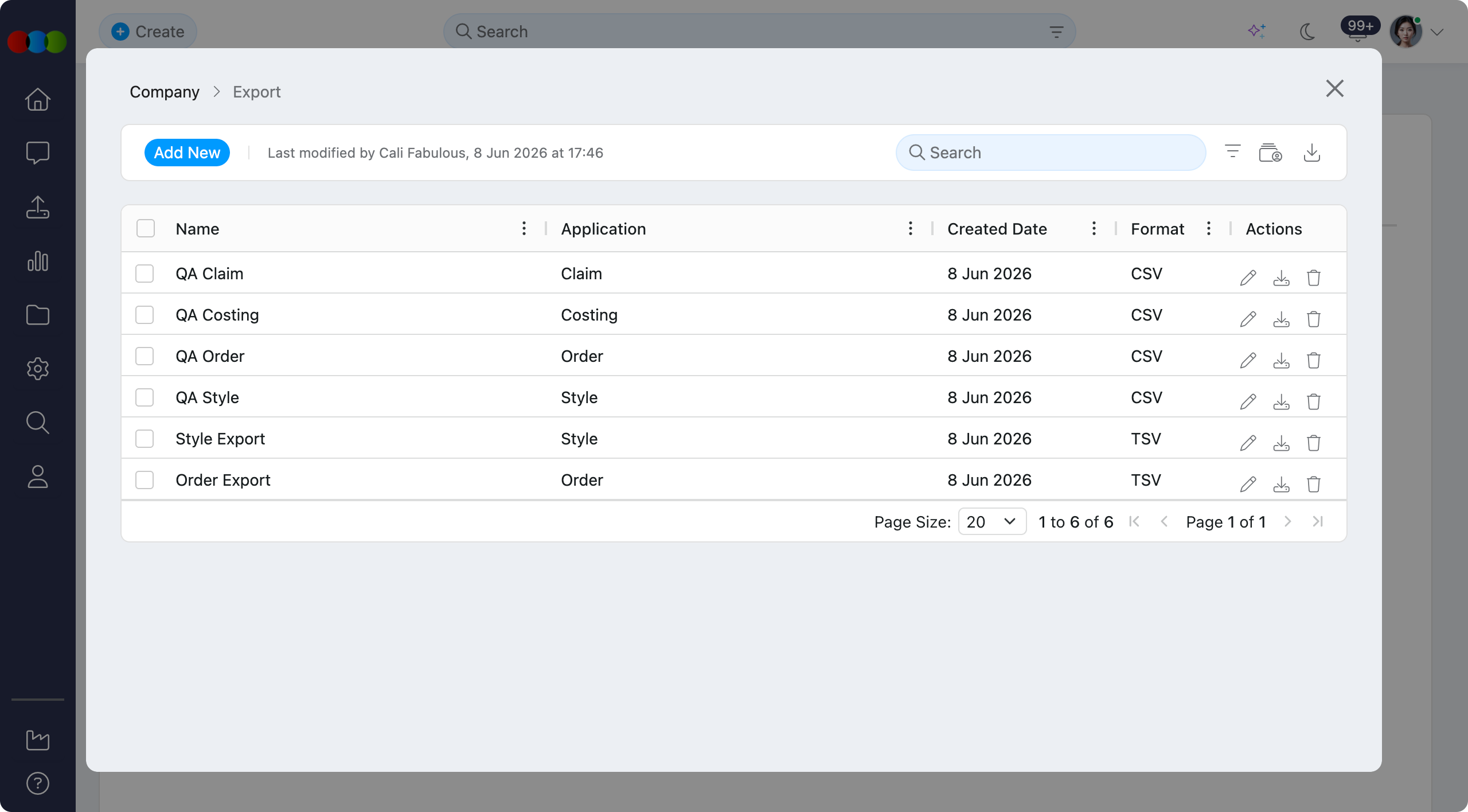 Export Overview