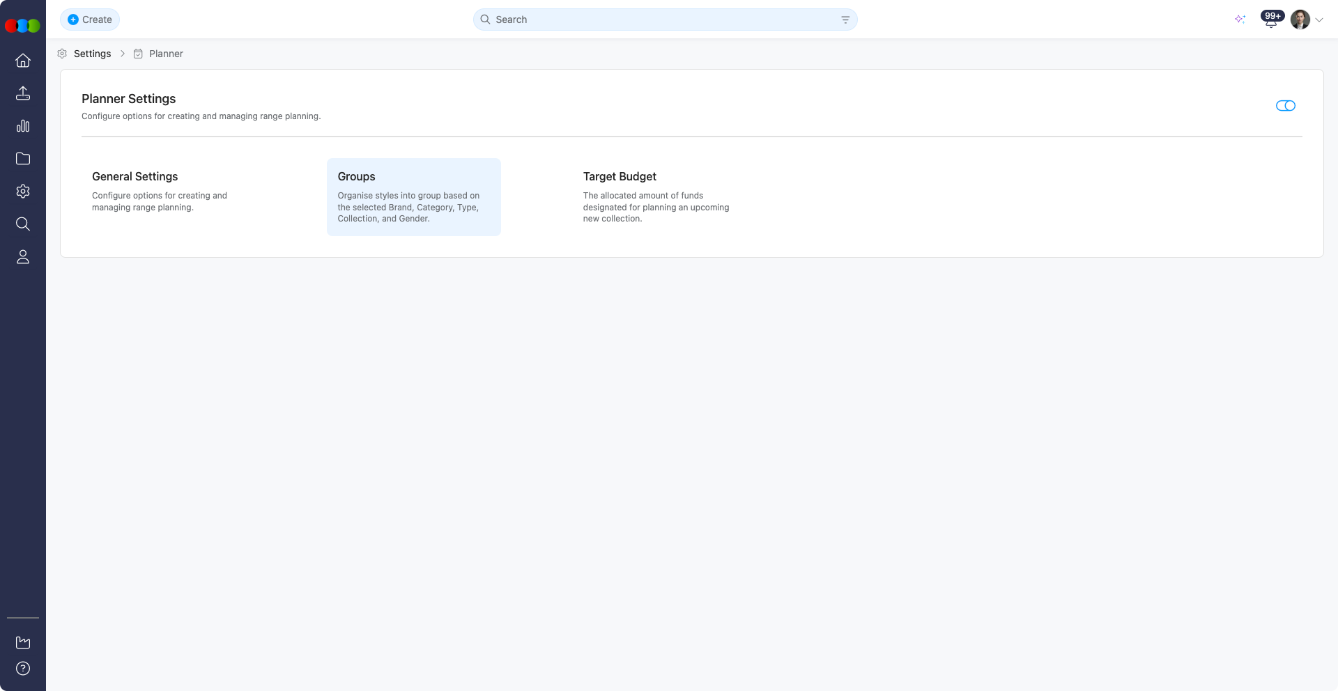 Site Settings > Planner Groups