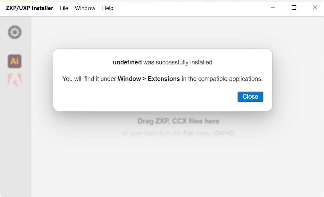 Installation Successful