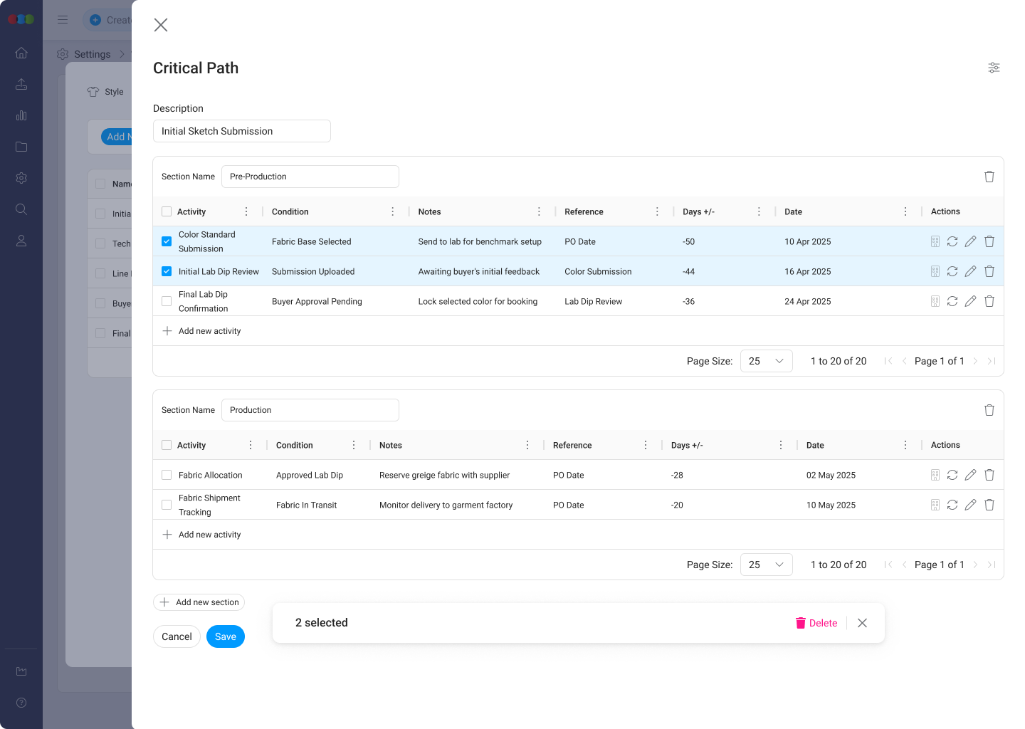 Bulk Delete Activities