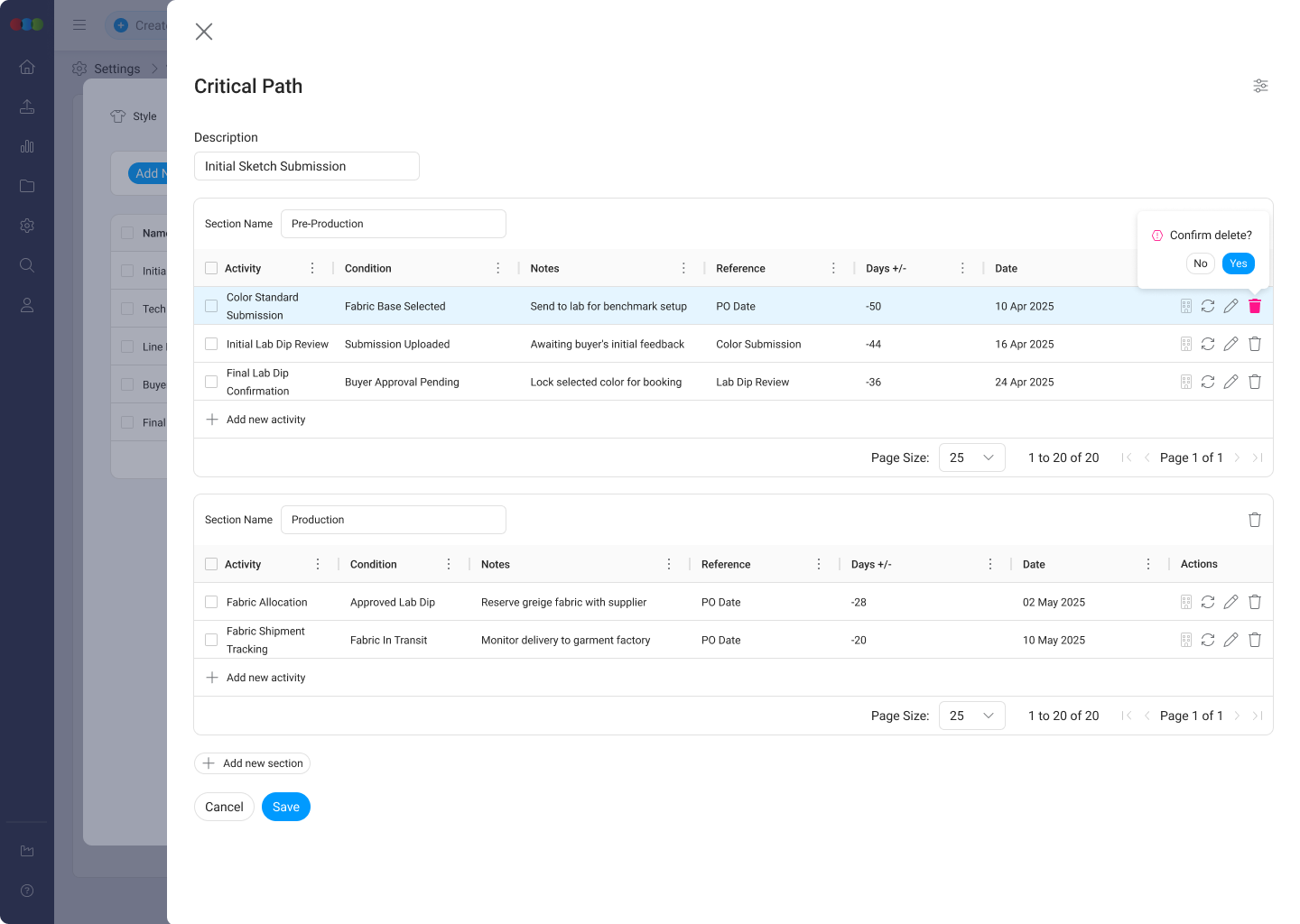 Single Delete Activity