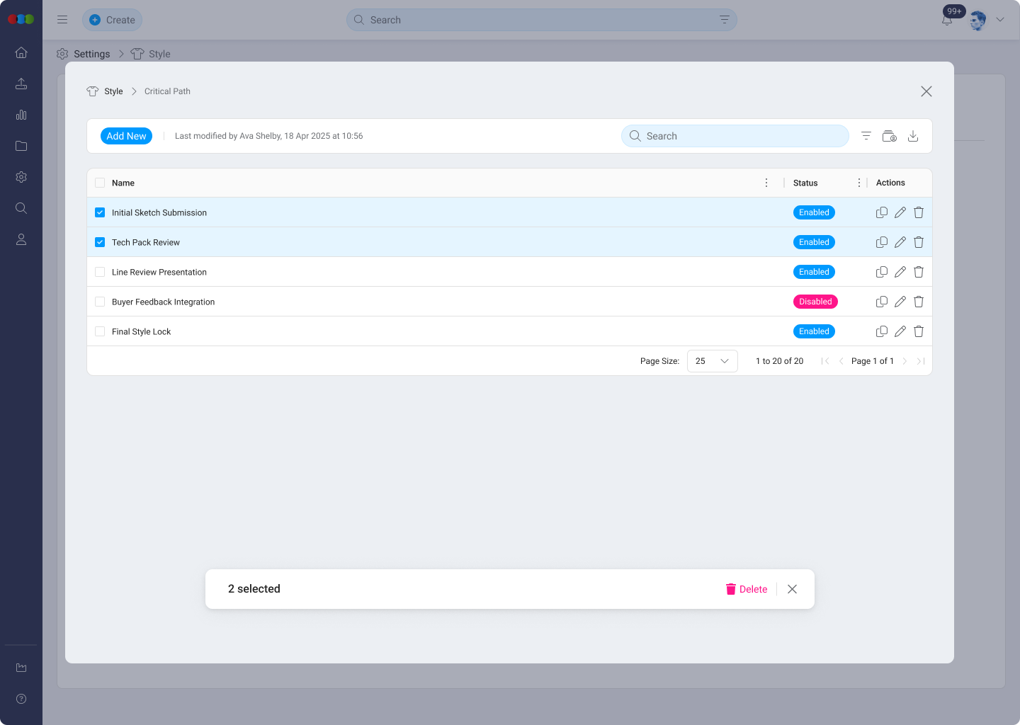 Bulk Delete Critical Path