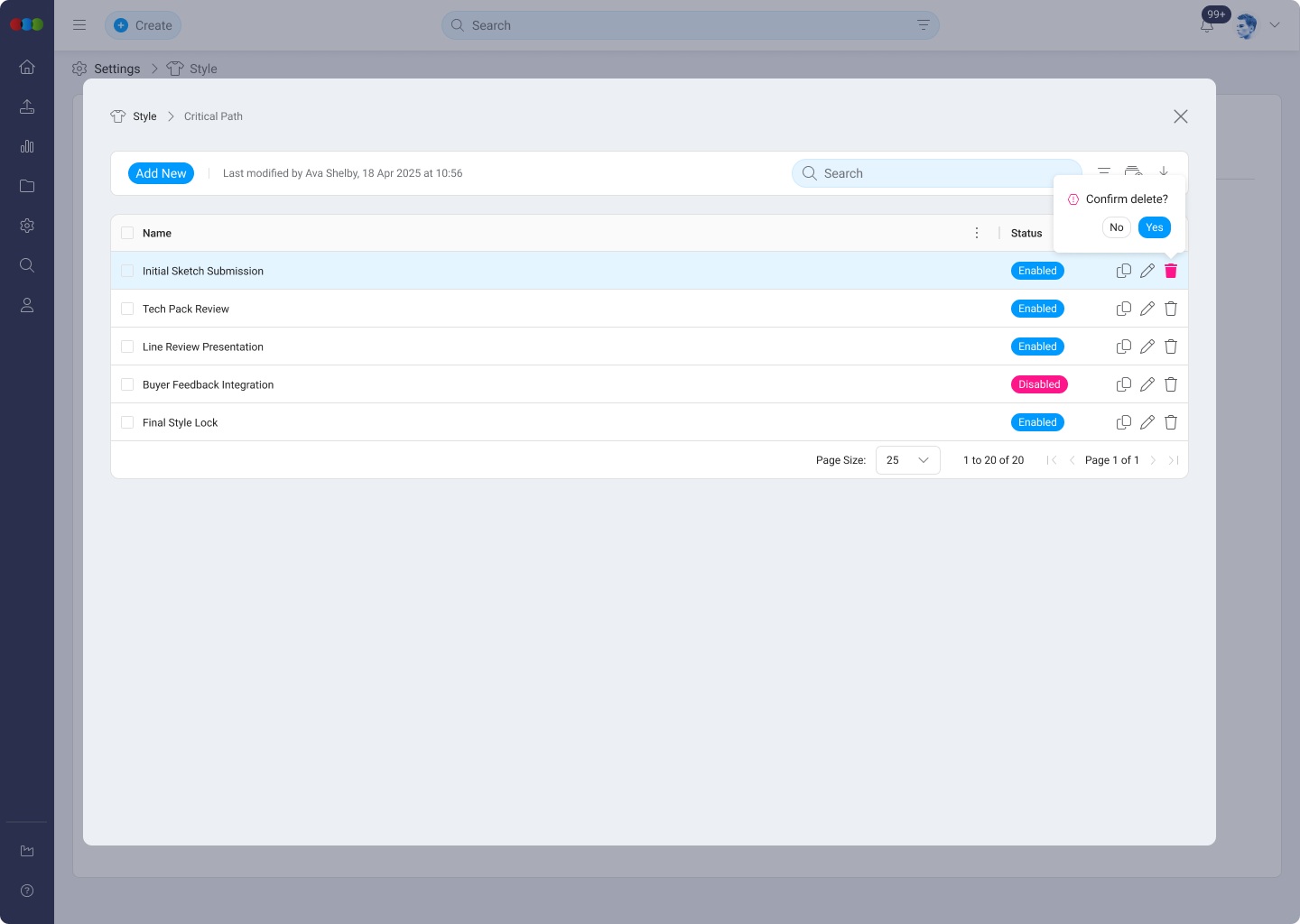 Delete Critical Path