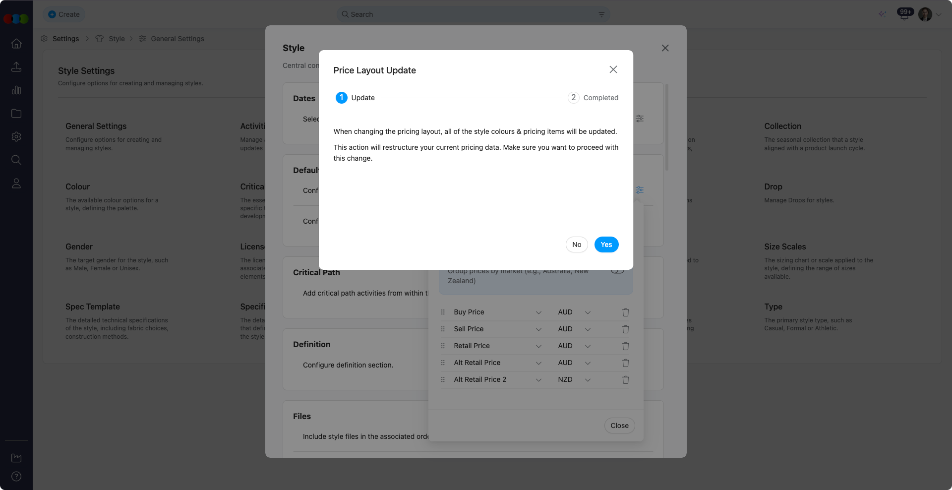 Default Pricing > Market Pricing
