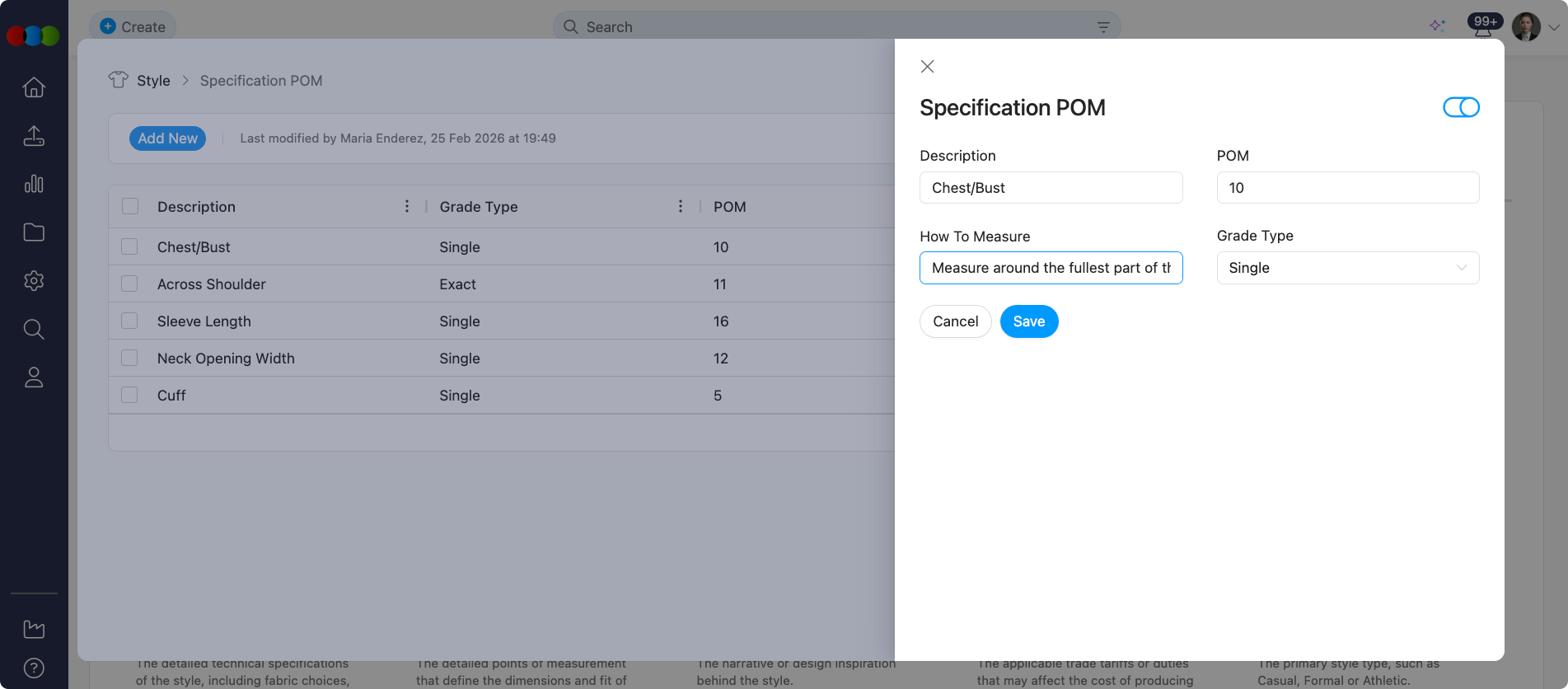 Add Specification POM