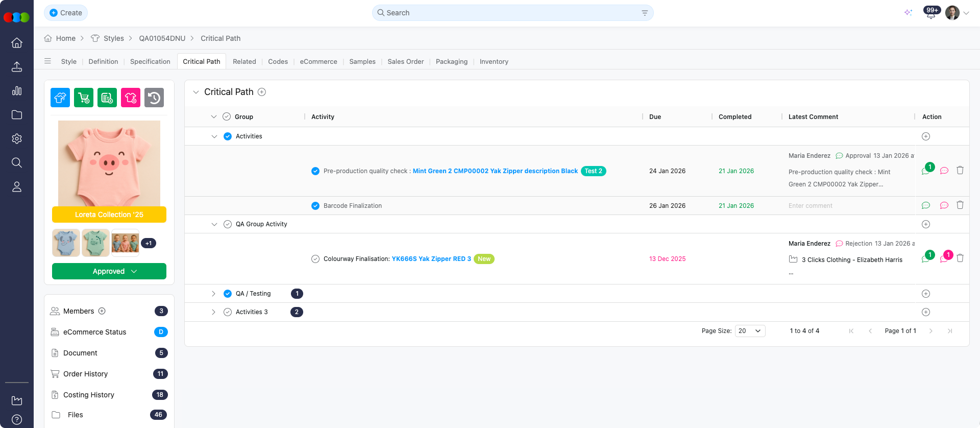 Style > Critical Path