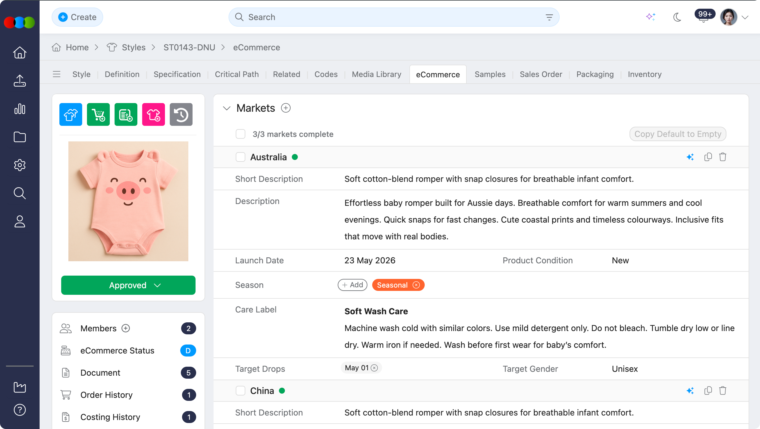 eCommerce Style Markets