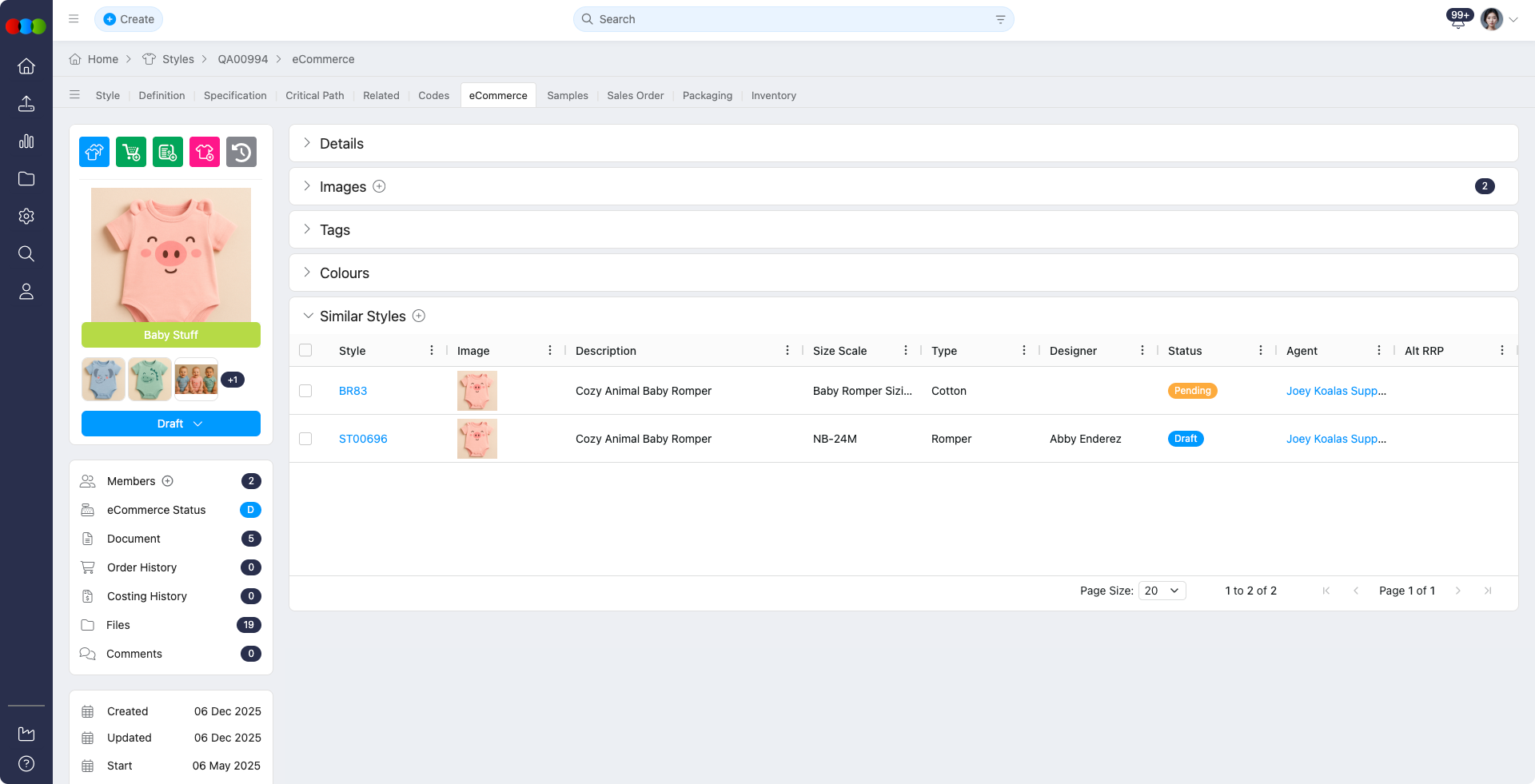 eCommerce Style Similar Styles