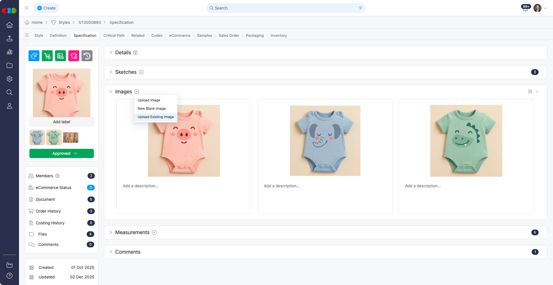 Upload Existing Image