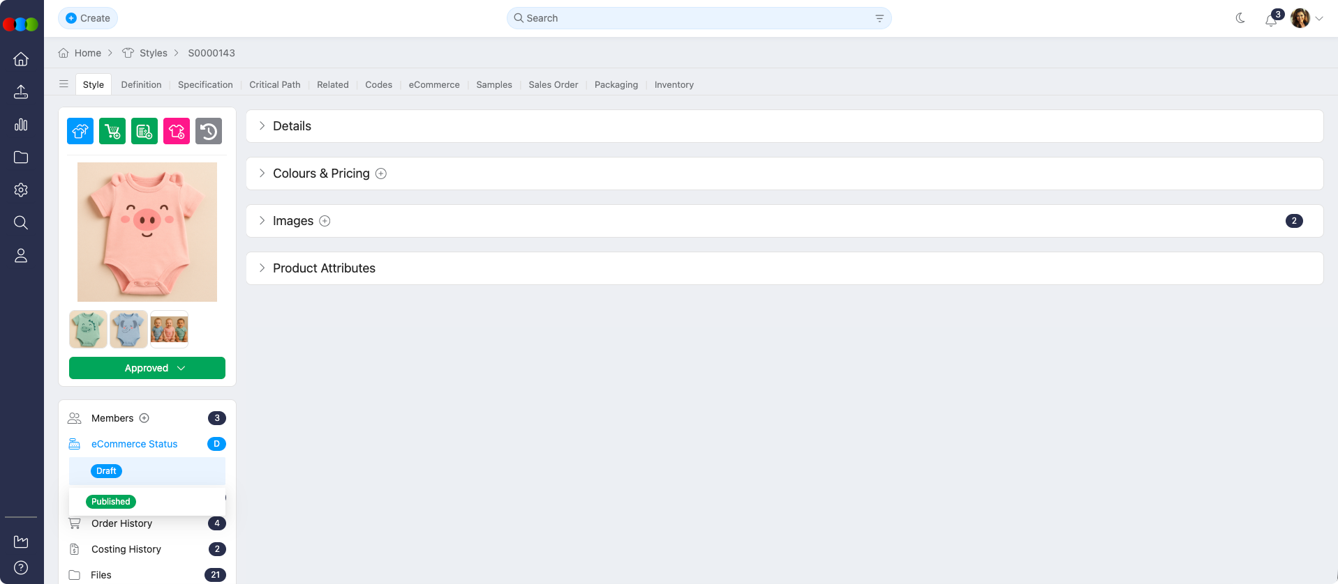 Style eCommerce Status