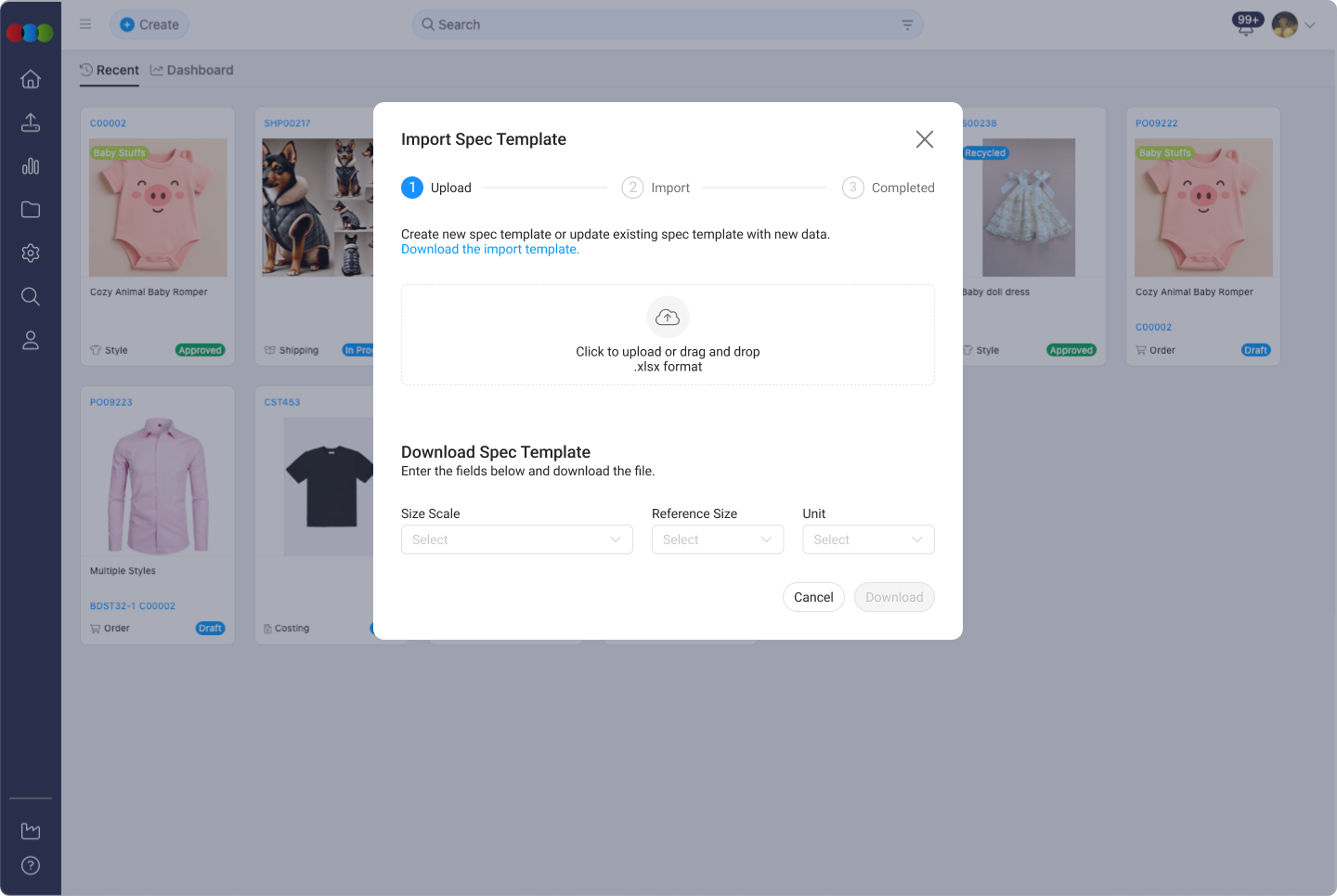 Spec Template Import 1