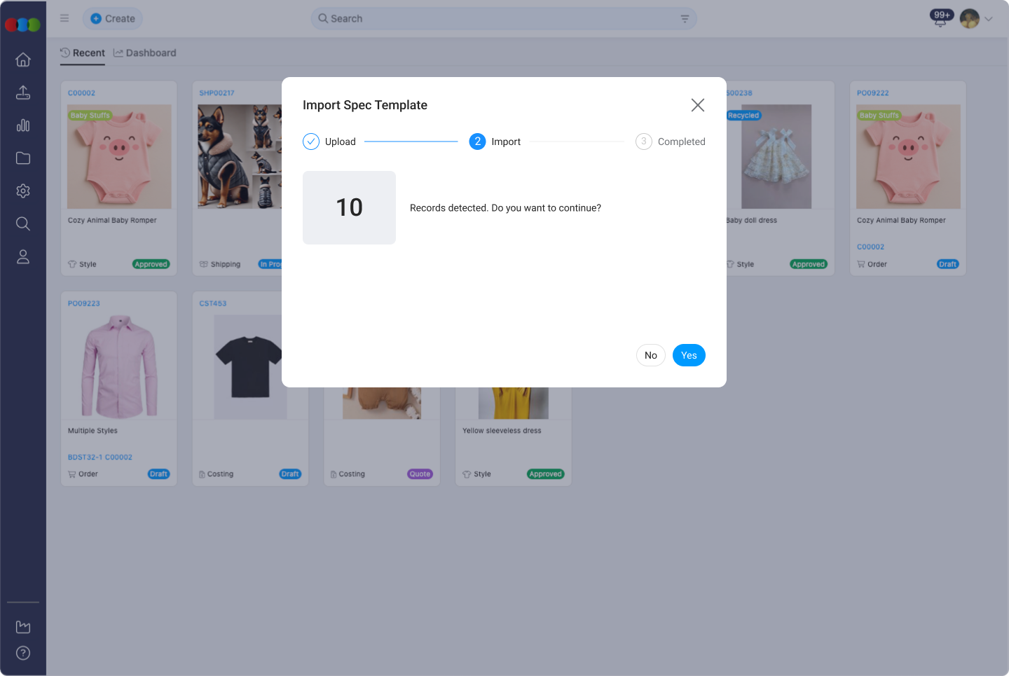 Spec Template Import 2