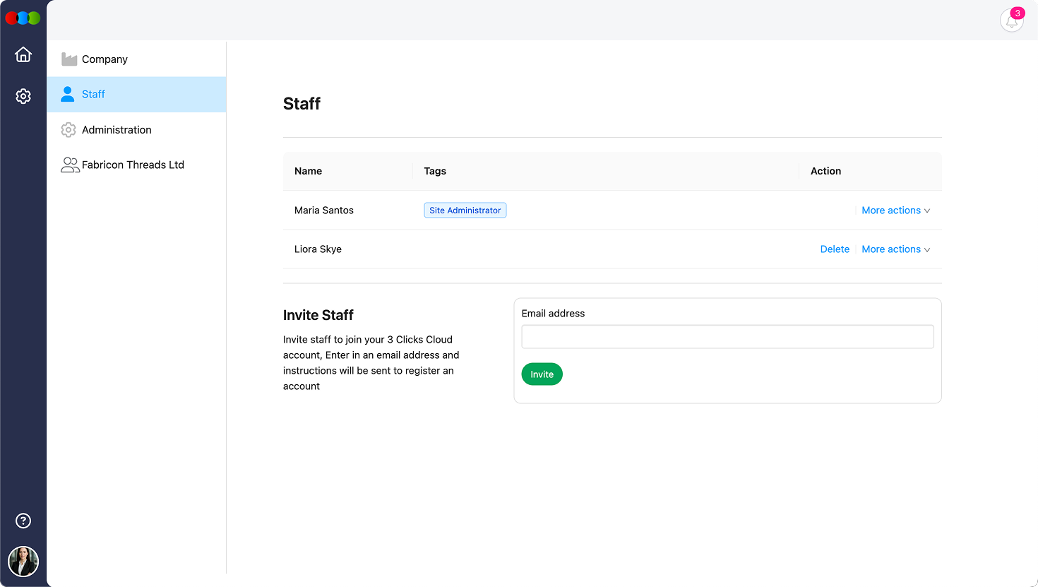 Supplier Portal Staffs