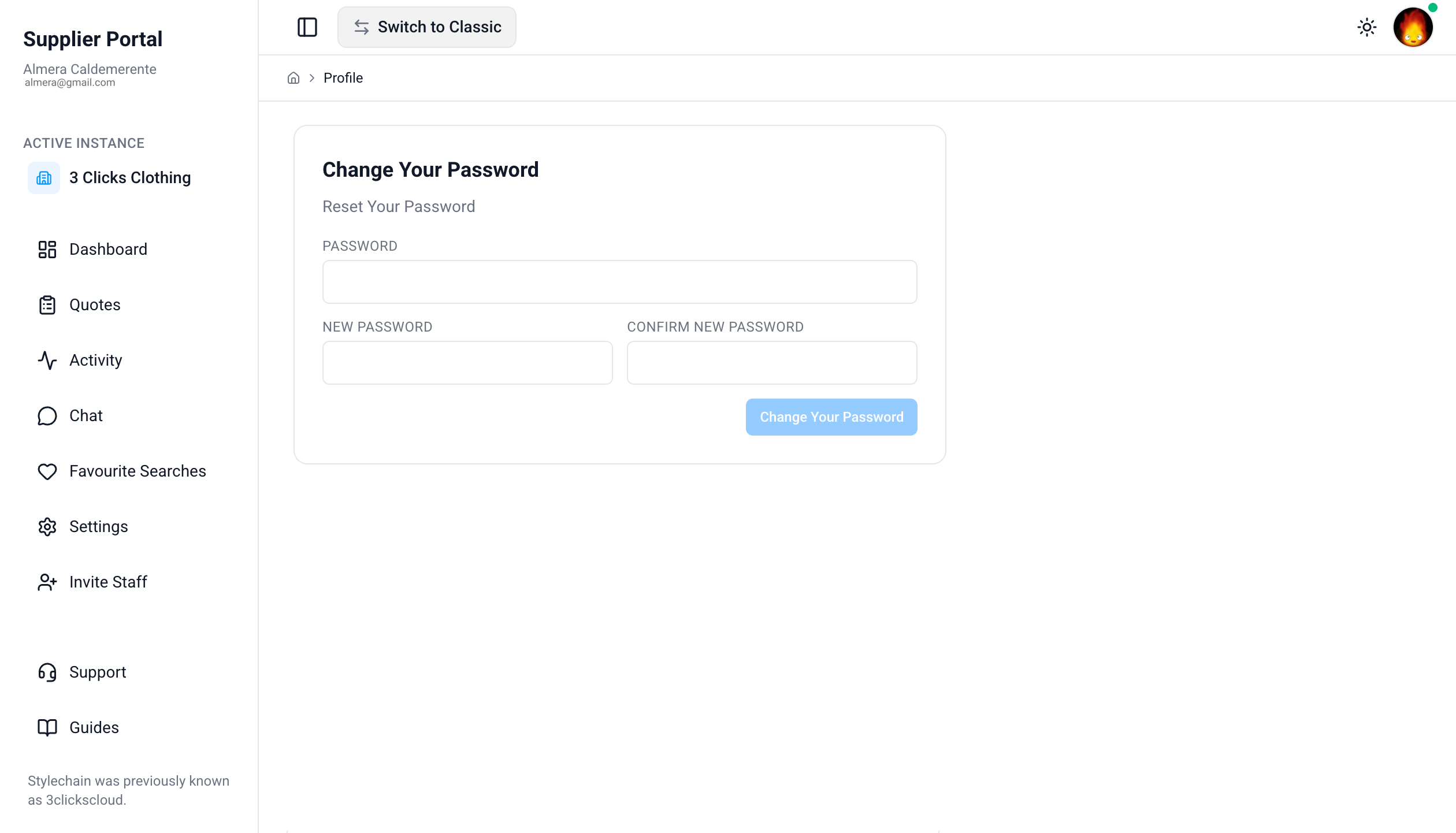 Change your password
